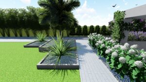 Projekt ogrodu w Parczewie