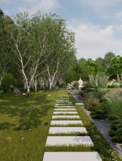 Projekt ogrodu ZEN w Łochowie