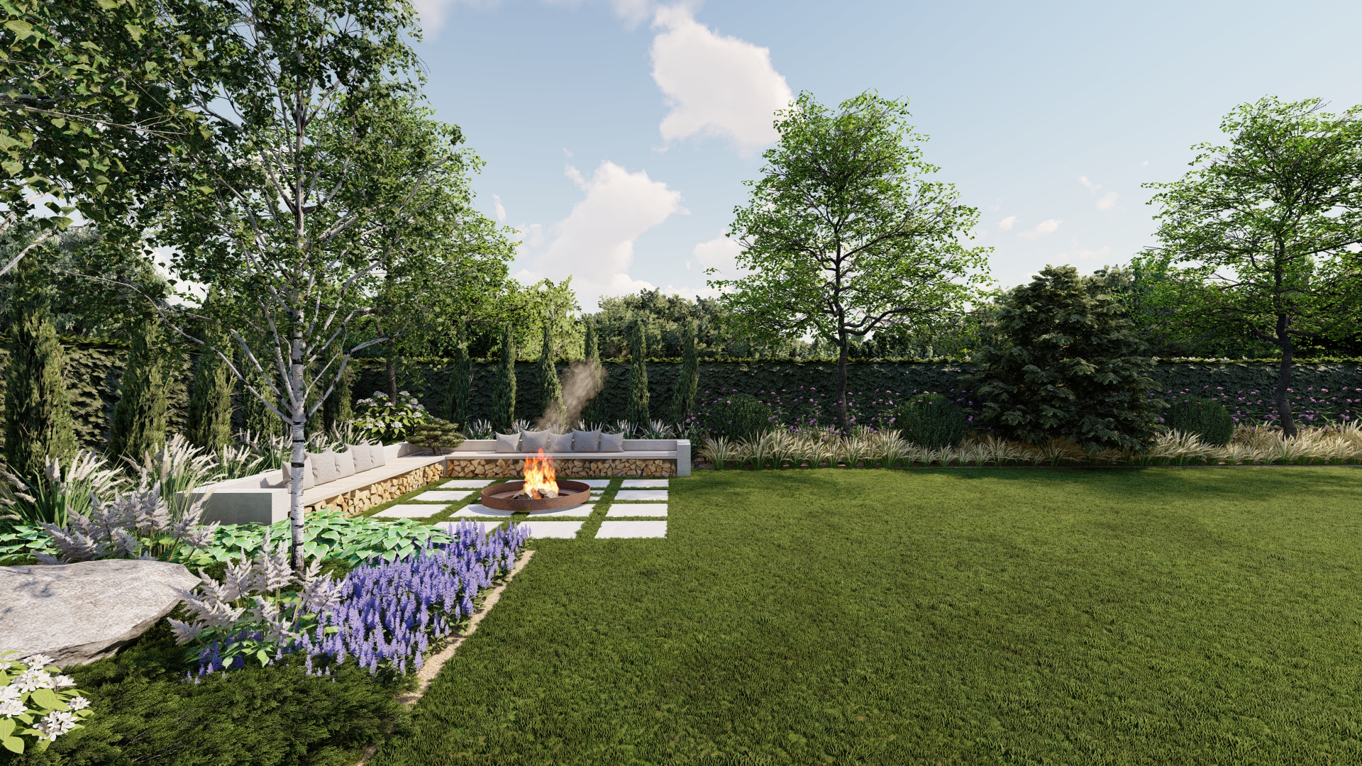 Projekt ogrodu w Kruszynie