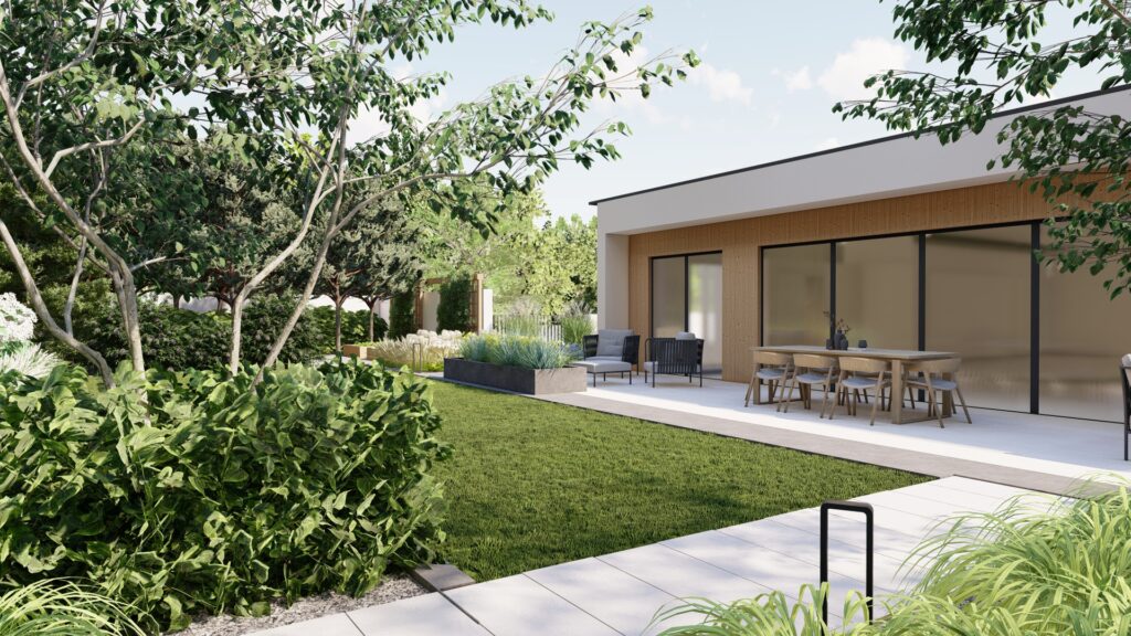 Projekt ogrodu nowoczesnego Bydgoszcz