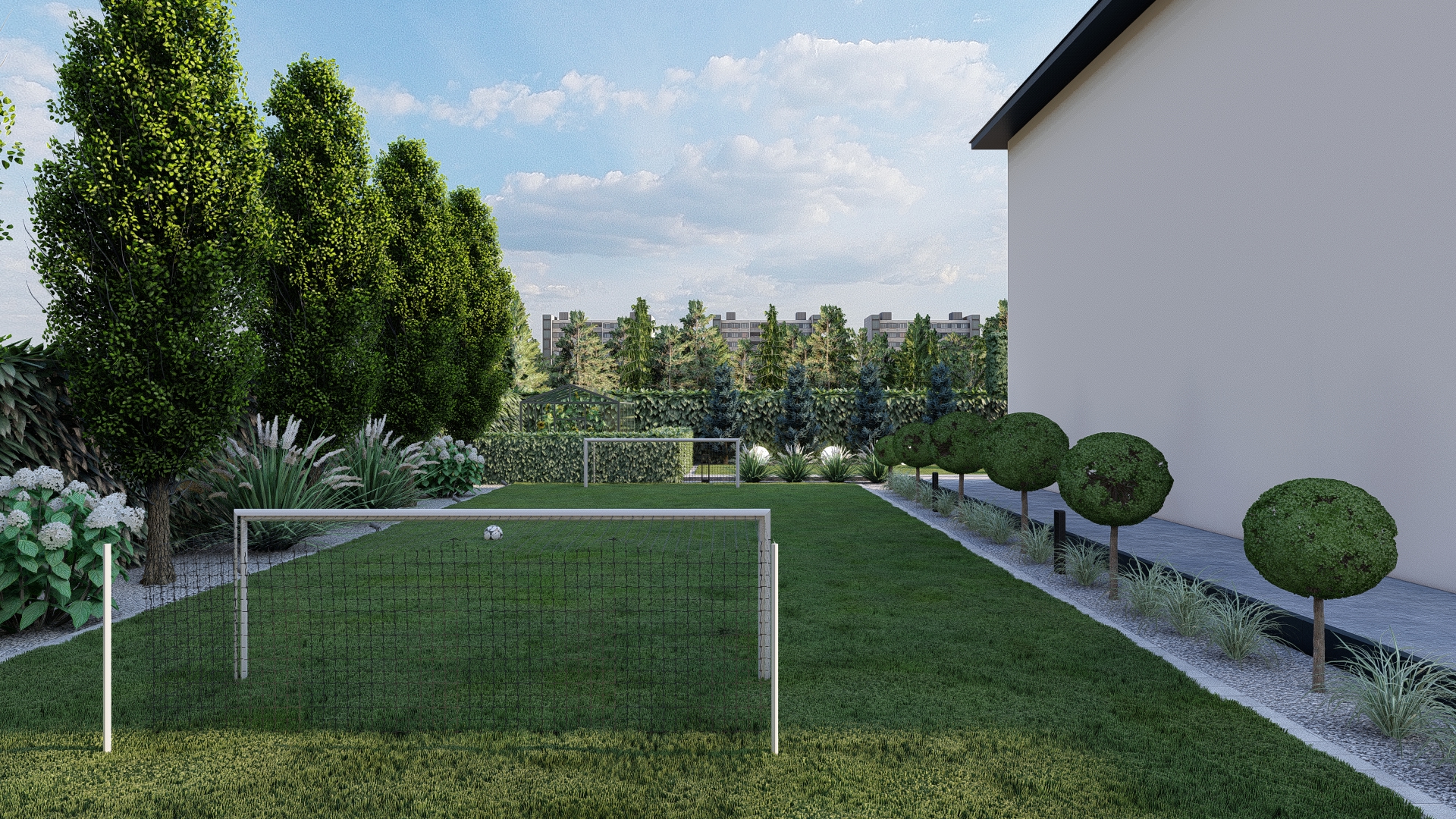 Projekt ogrodu nowoczesnego w Niemczu