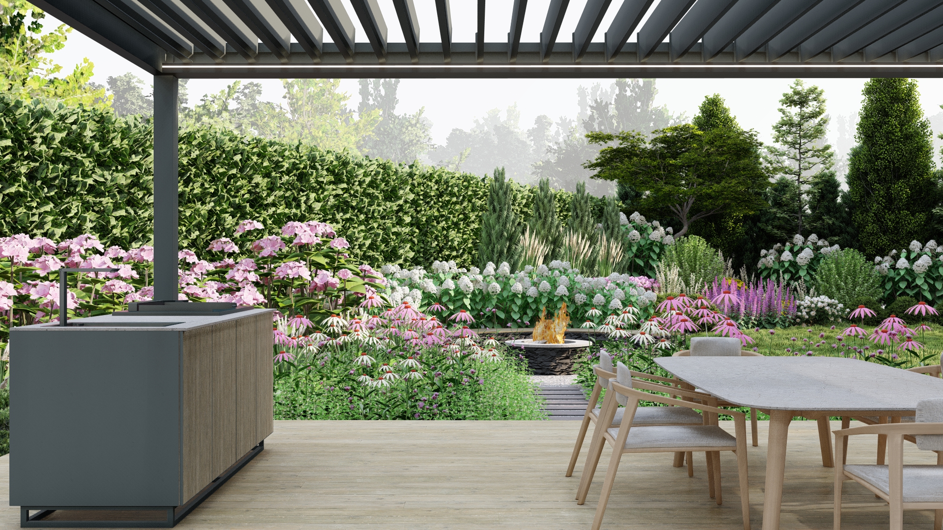 projekt ogrodu leśnego