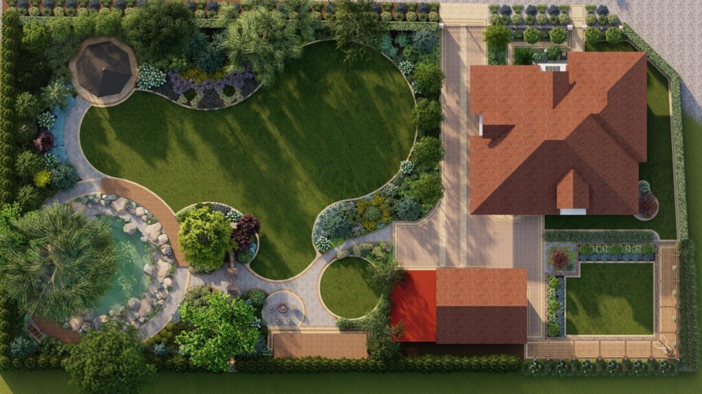 Projekt ogrodu ze stawem